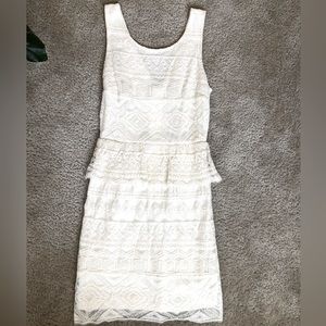 American Eagle Peplum Lace Dress